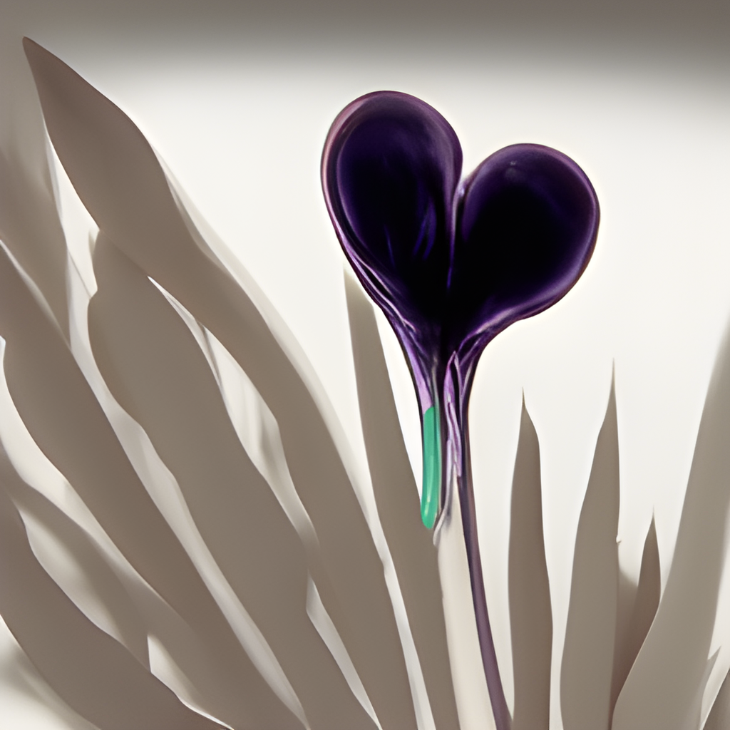 A Beautiful Flower in the Shape of a Heart